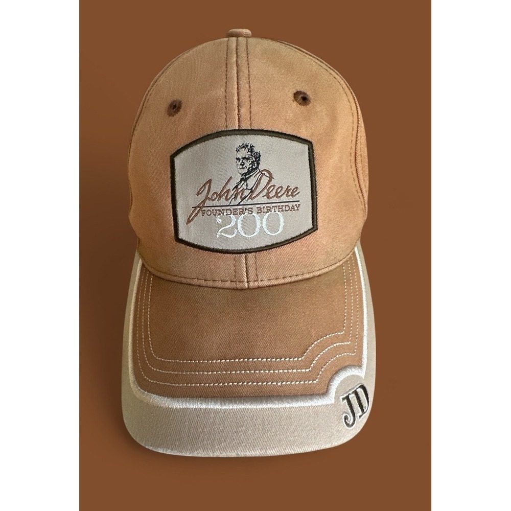 Vintage John Deere Cap Hat 200th‎ Founder's Birthday Farm Strapback 2004